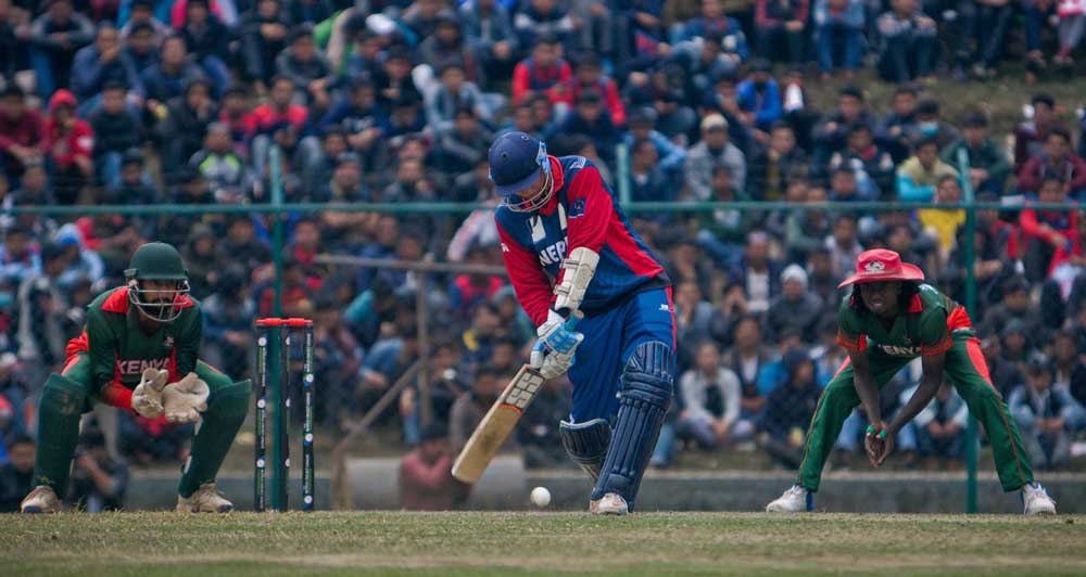 विश्वक्रिकेट लिगमा नेपालकाे सानदार जीत,केन्या सात विकेटले पराजित